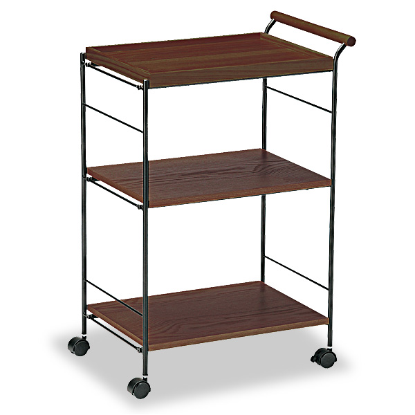 オーク材の突き板使用のキッチンワゴン サイドワゴン キッチンワゴン