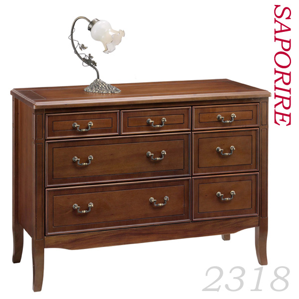 幅100cm高さ72.5cmタイプのワイドチェスト 上質なアンティークな