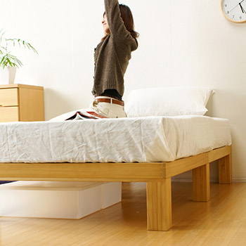 桐すのこベッド シングル 高さサイズオーダー 日本製 家具の産地「広島