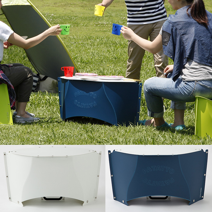 折りたたみテーブル PATATTO TABLE パタットテーブル レギュラー 高さ30cm 携帯テーブル デスク 簡易テーブル アウトドア用品 リビング テーブル